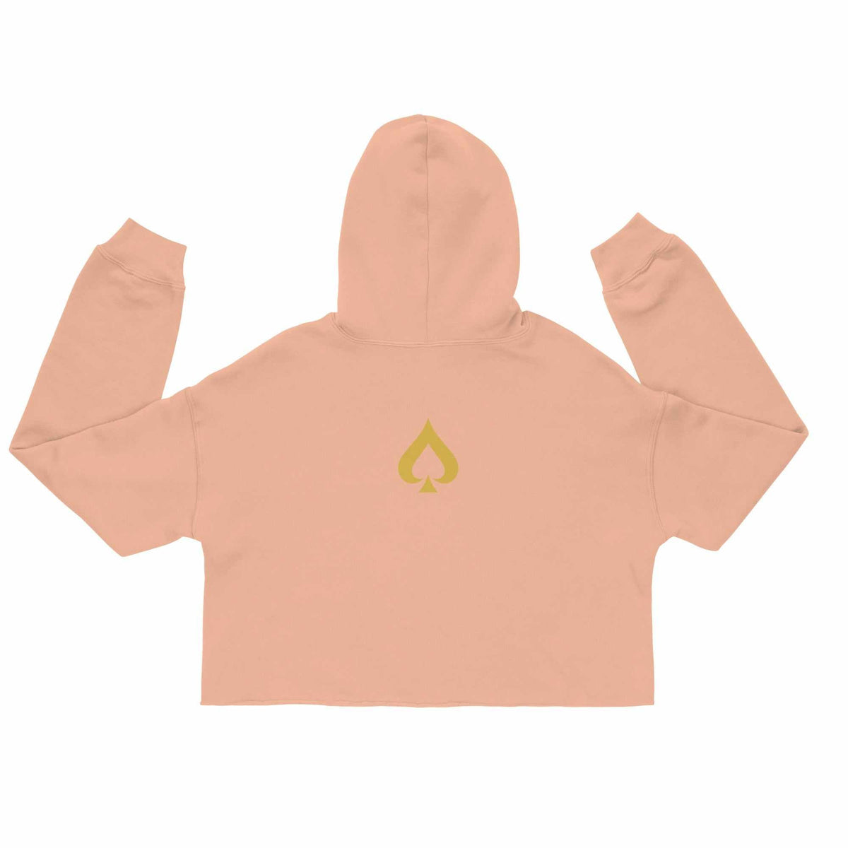 Damen Queen of Spades Hoodie in Cropped Fit mit weichem Fleece und dezentem Pik Spade-Logo