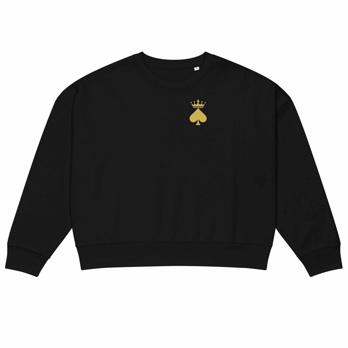 Queen of Spades Damen Sweatshirt mit Pik Spade-Logo in Bio-Baumwolle